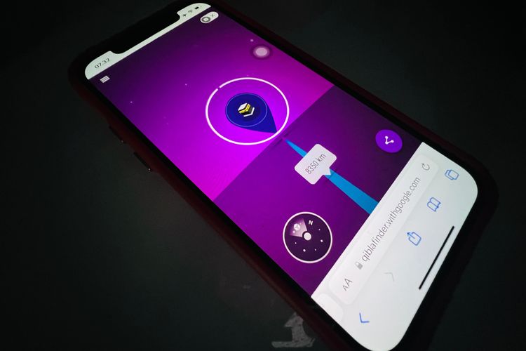 Menentukan Arah Kiblat Saat Bepergian Secara Online