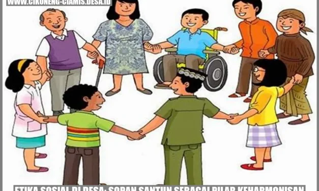 Etika Sosial: Menjaga Sikap Dalam Kehidupan Bermasyarakat